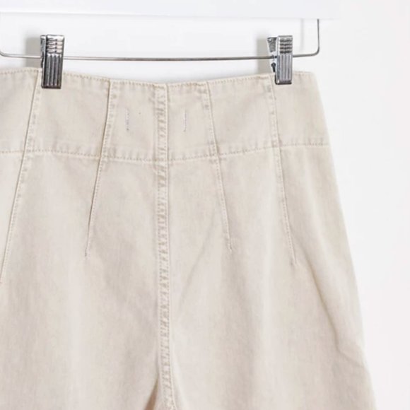 Free People Wide Leg Jeans in Pebble - Picture 4 of 8